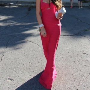 Herve Leger full length dress